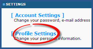 My Boomer Place - Profile Settings