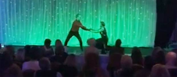 The dance moves of Gerry Kelly and his wife didn’t impress everyone, but Sinn Fein’s Stormont leader Michelle O’Neill was an interested judge