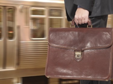 briefcase train commute