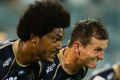 Brumbies' Henry Speight and Brumbies' James Dargaville