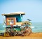 A beach-side trader's cart in Tamil Nadu.