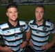 A tale of two halves: Sharks halves James Maloney and Chad Townsend.