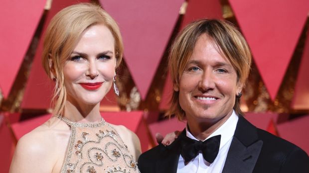 Nicole Kidman and Keith Urban arrive at the Oscars.