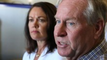 Headshot of Colin Barnett with his deputy Liza Harvey in the background.