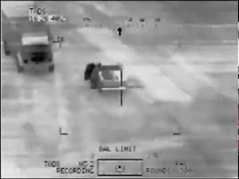 AH-64 30mm Gun Camera Iraq - Apache Attack Helicopter