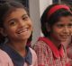 Students laugh at the Prerna Girls School, a place where girls are taught their rights as women in the world.