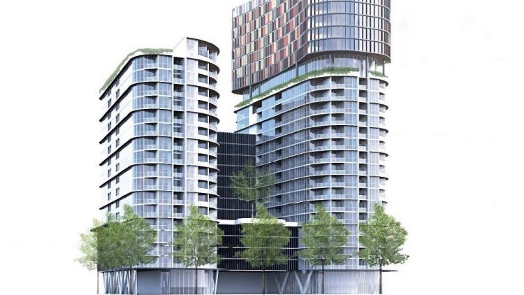 A preliminary artist's impression of what the 15 Bowes Street development could look like.