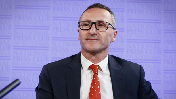 Greens leader Senator Richard Di Natale at the National Press Club.