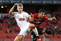 Riley McGree, left, is among the younger talent in the Socceroos squad. 