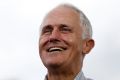 Prime Minister Malcolm Turnbull addresses the media after his tour of the Snowy Hydro Tumut 3 power station in Talbingo, ...