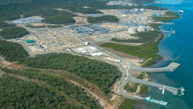 Curtis Island is now host to three plants converting gas to LNG for export.