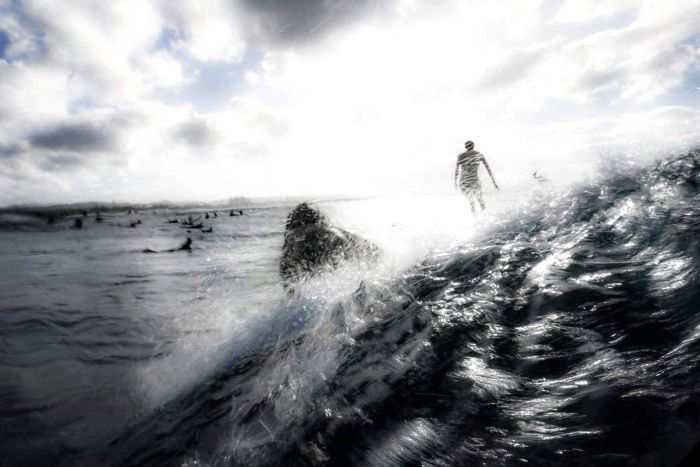 Catching a wave at Byron