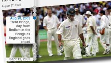 Ashes 2005 timeline thumbnail