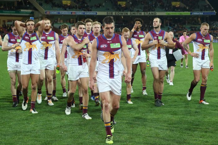 Brisbane Lions trudge off after another loss