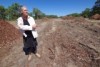 Kate Kelly at site of Roe 8 works