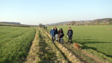 Amersham to Chalfont St Giles walk, The Chilterns, Buckinghamshire, Jan 2006