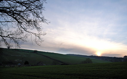 Amersham to Chalfont St Giles walk, The Chilterns, Buckinghamshire, Jan 2006