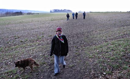 Amersham to Chalfont St Giles walk, The Chilterns, Buckinghamshire, Jan 2006