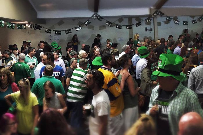 The Irish Club on St Patrick's night in 2015