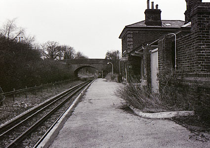 Blake Hall view, Epping to Ongar railway line, Essex