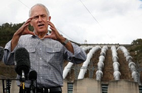 Malcolm Turnbull at the Snowy scheme last week.