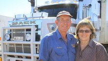 Owen Ringrose standing in front of his truck