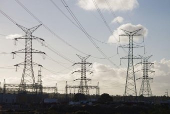 Power poles in Western Australia.