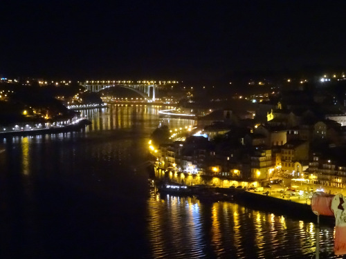 Porto—and its across-the-Douro River cousin, Vila Nova de Gaia—by night