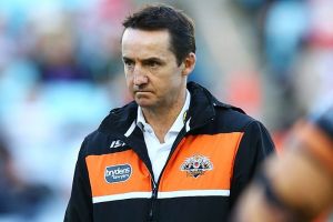 Challenging time: Wests Tigers coach Jason Taylor.