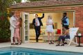 Glamorous pool party - the 'hero' shot for the 44 Frome marketing campaign.