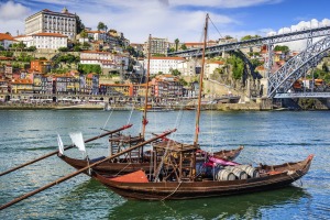 Porto cityscape from the Douro River.