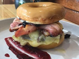 The donut burger at Ferntree Gully's