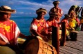 Villagers from Parea, Tahiti.