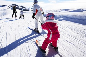 Skiing with the family gives children the priceless gift of being able to handle themselves on mountains.
