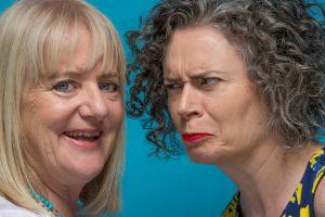 Close friends: Denise Scott (left) and Judith Lucy.
