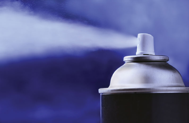 The use of ozone-depleting chlorofluorocarbons (CFCs) in aerosol-spray propellants was banned beginning in the late 1970s in places such as the United States, Canada, and Scandinavia.