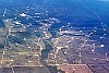 Aerial photo of coal seam wells