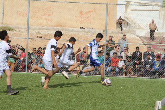 A Finnish Delegation Inaugurates a Football Ground in Mafraq