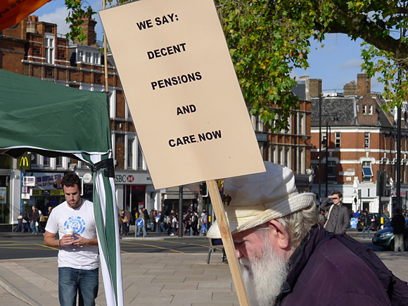 Brixton, Protest the Cuts rally and march, Windrush Square, Brixton, London, Saturday 30th October 2010