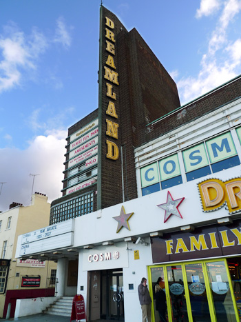 Dreamland, Margate, photos of the world's first amusement park of historic rides and surrounding cinema and shops, November, 2009