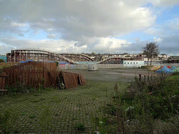 Dreamland, Margate, photos of the world's first amusement park of historic rides and surrounding cinema and shops, November, 2009