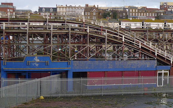 Dreamland, Margate, photos of the world's first amusement park of historic rides and surrounding cinema and shops, November, 2009