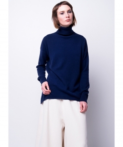 Cashmere Silhouette Turtleneck Pullover