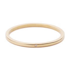 The Classic Ring 18Ct Gold with White Diamond