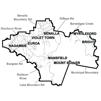 Map of Benalla District