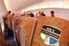 On board the first class section on Emirates A380.