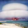 The US conducted around 200 nuclear tests between 1945 and 1962. Above: A still from YouTube video titled 'Operation Hardtack-1 - Nutmeg'