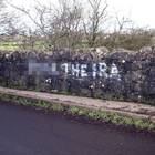 Graffitti at the Dark Hedges.