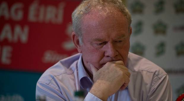 PACEMAKER BELFAST 13/09/2015
Martin McGuinness speaks at a press conference
Photo Mark Marlow/Pacemaker Press