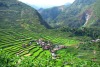 Batad village is located among the rice terraces on Banaue, Philippines.